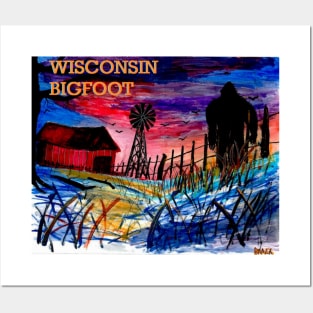 Wisconsin Bigfoot Posters and Art